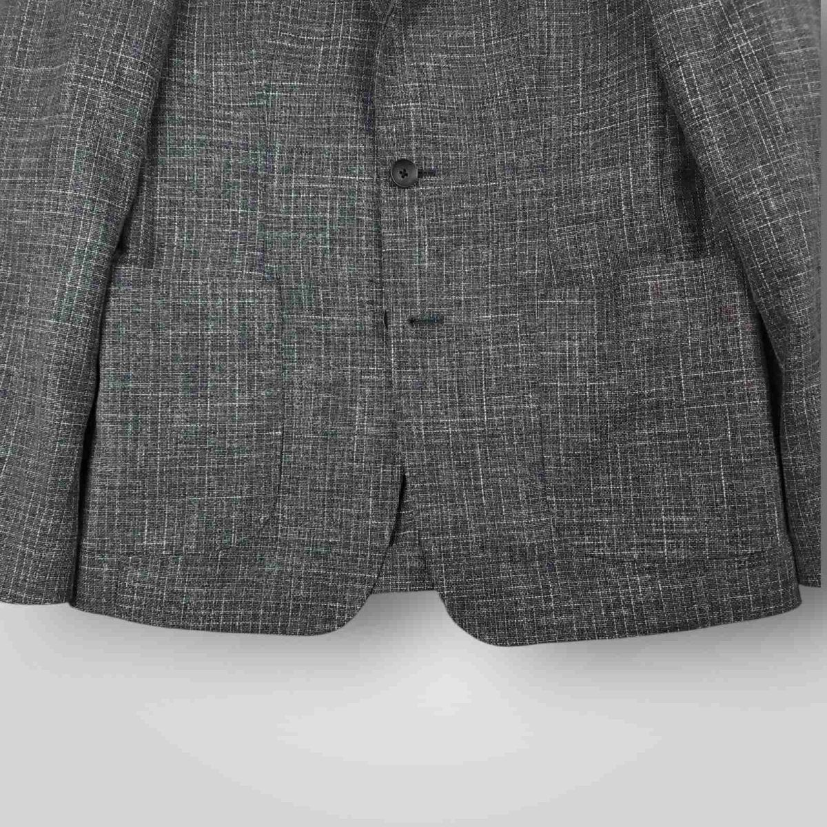 1901 Unstructured Hopsack Patch Pocket Cotton Wool Sport Coat 38R