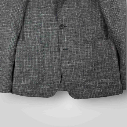 1901 Unstructured Hopsack Patch Pocket Cotton Wool Sport Coat 38R