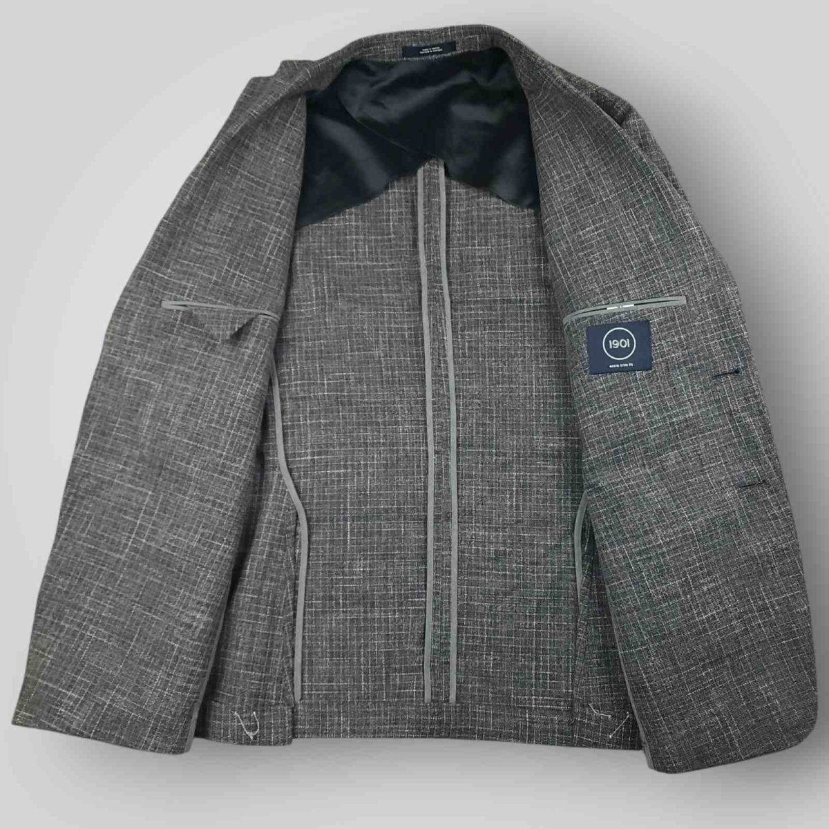 1901 Unstructured Hopsack Patch Pocket Cotton Wool Sport Coat 38R