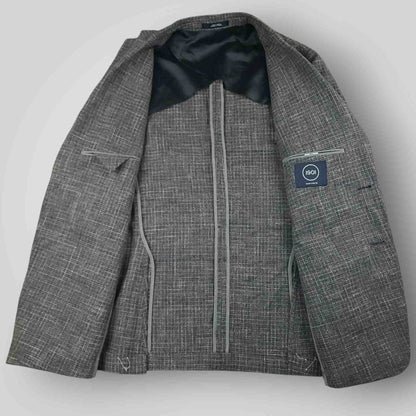 1901 Unstructured Hopsack Patch Pocket Cotton Wool Sport Coat 38R