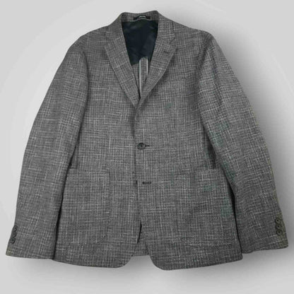 1901 Unstructured Hopsack Patch Pocket Cotton Wool Sport Coat 38R