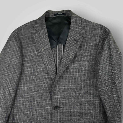 1901 Unstructured Hopsack Patch Pocket Cotton Wool Sport Coat 38R