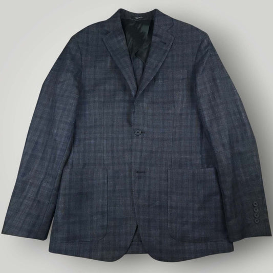 Nordstrom Unstructured Hopsack Patch Pocket Wool Silk Linen Sport Coat 38R
