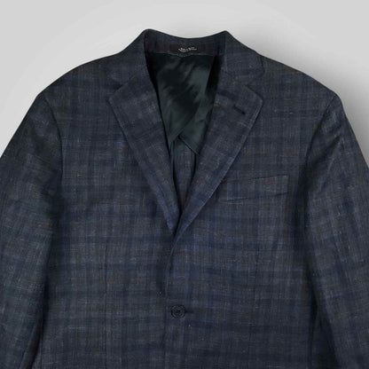 Nordstrom Unstructured Hopsack Patch Pocket Wool Silk Linen Sport Coat 38R