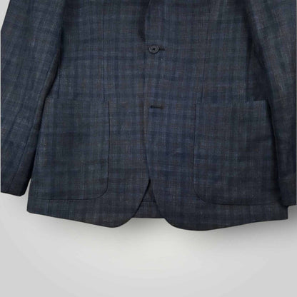 Nordstrom Unstructured Hopsack Patch Pocket Wool Silk Linen Sport Coat 38R