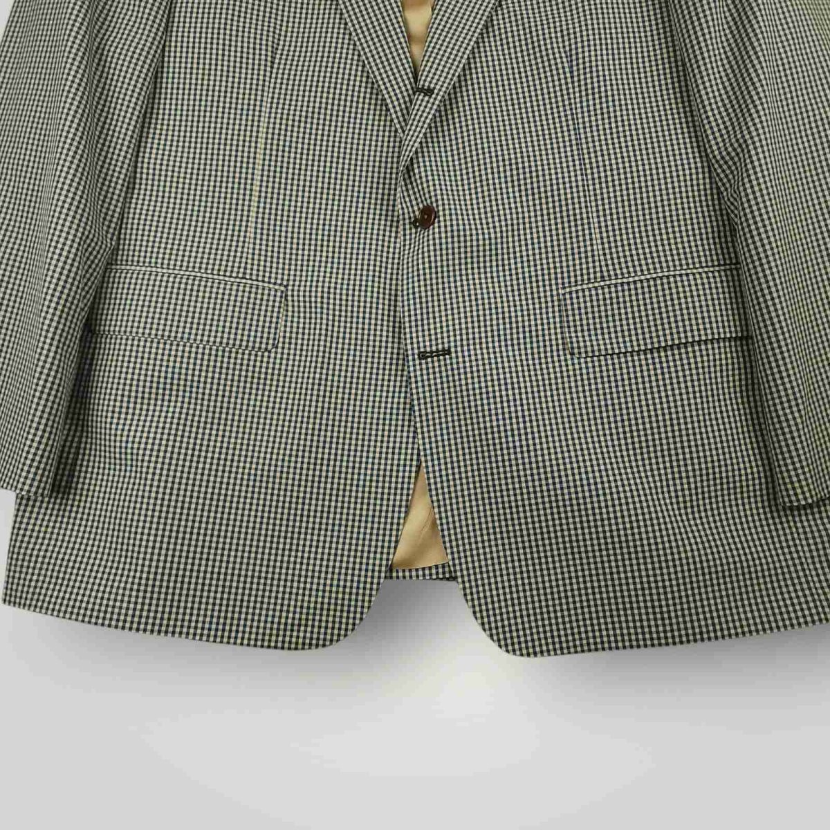 Orvis Cotton Blend Travel 3 Roll 2 Gingham Check Sport Coat 48R
