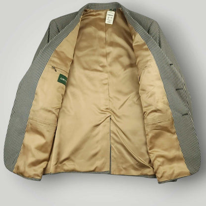 Orvis Cotton Blend Travel 3 Roll 2 Gingham Check Sport Coat 48R