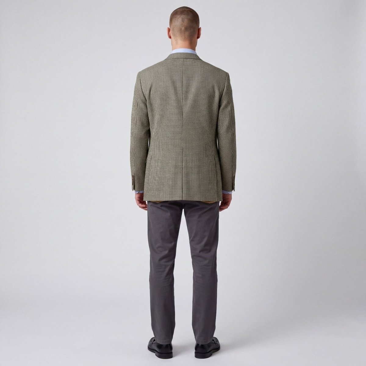 Orvis Cotton Blend Travel 3 Roll 2 Gingham Check Sport Coat 48R