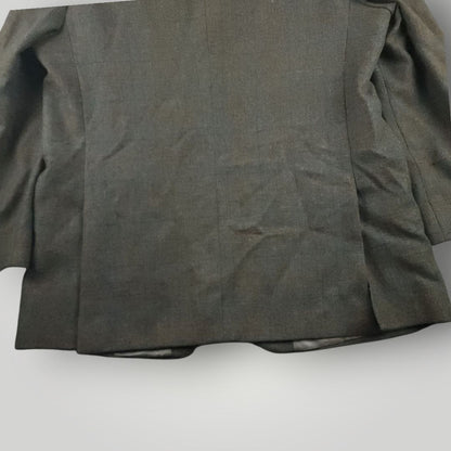 Relaxed Fit Marled Lambswool Basketweave Plaid Sport Coat 42R
