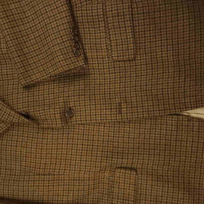 Vintage 90s Paul Stuart Slim Fit Gun Club Check Wool Sport Coat Mens 44L