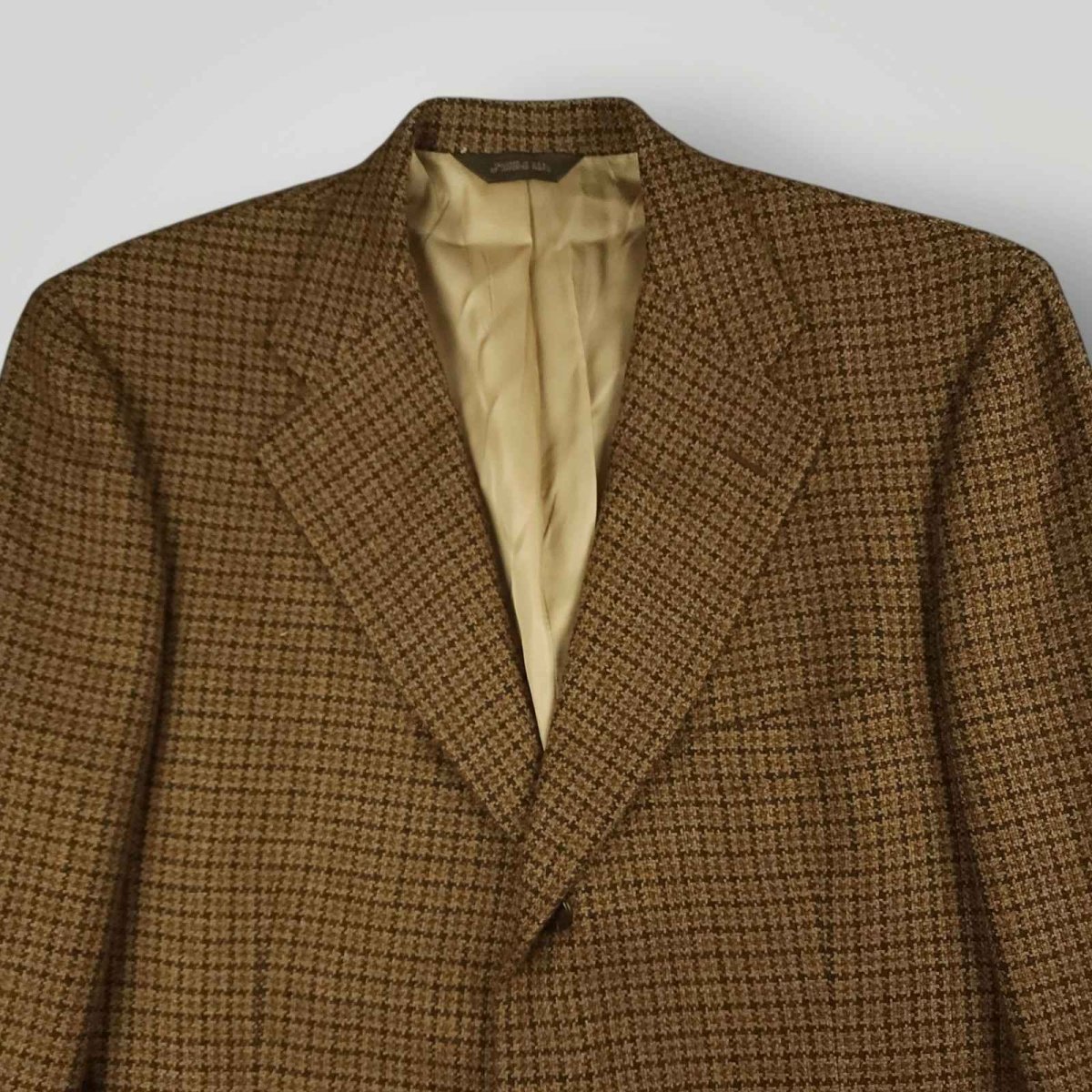 Vintage 90s Paul Stuart Slim Fit Gun Club Check Wool Sport Coat Mens 44L