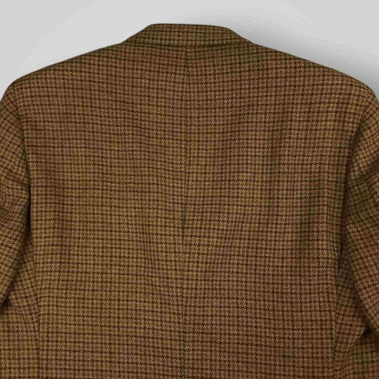 Vintage 90s Paul Stuart Slim Fit Gun Club Check Wool Sport Coat Mens 44L