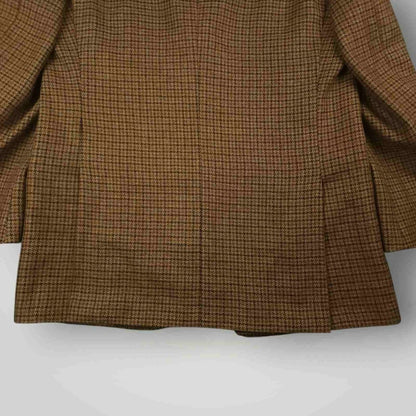 Vintage 90s Paul Stuart Slim Fit Gun Club Check Wool Sport Coat Mens 44L
