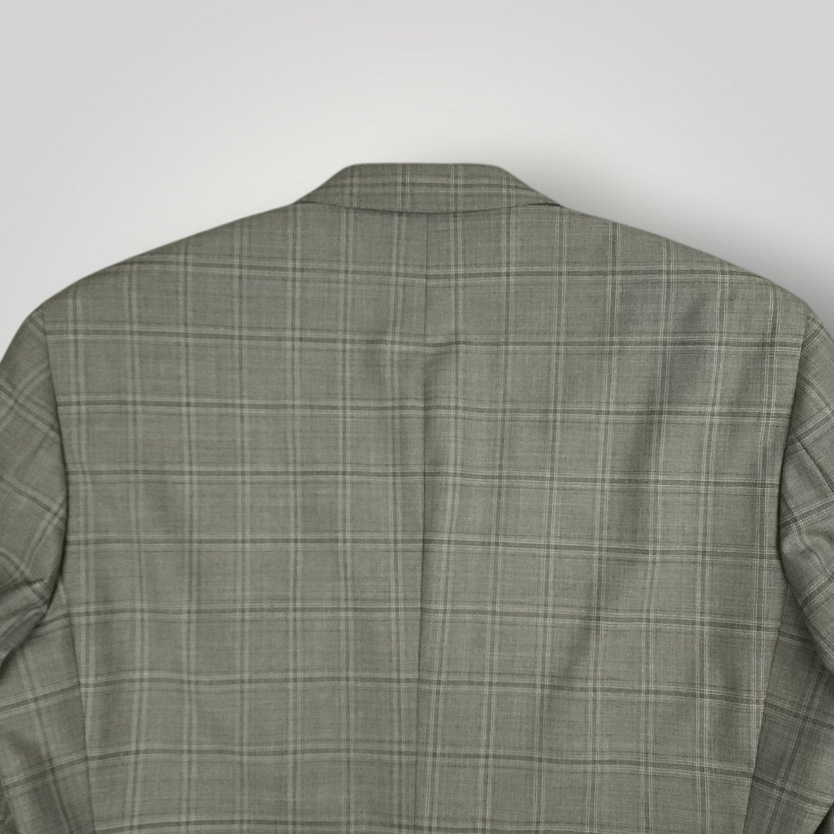 Modern Fit Wool Windowpane Plaid Suit 44R/37S