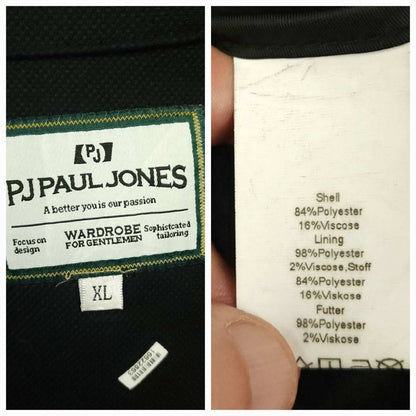 PJ Paul Jones Modern Fit Unstructured Hopsack Travel Patch Pocket Sport Coat 46R