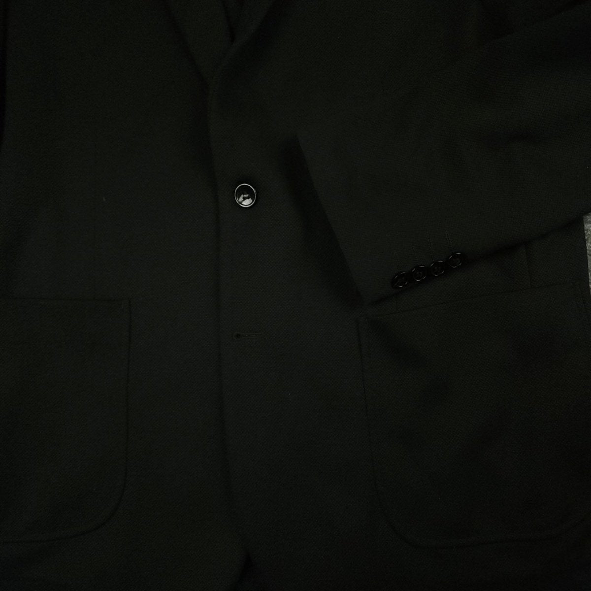 PJ Paul Jones Modern Fit Unstructured Hopsack Travel Patch Pocket Sport Coat 46R