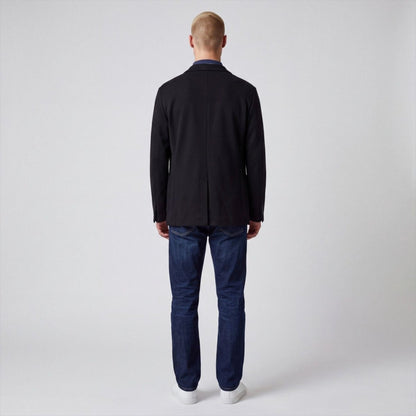 PJ Paul Jones Modern Fit Unstructured Hopsack Travel Patch Pocket Sport Coat 46R