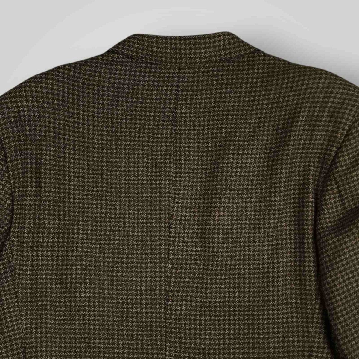 San Remo Houndstooth Italian Wool Wide Lapel Suit Jacket 46L