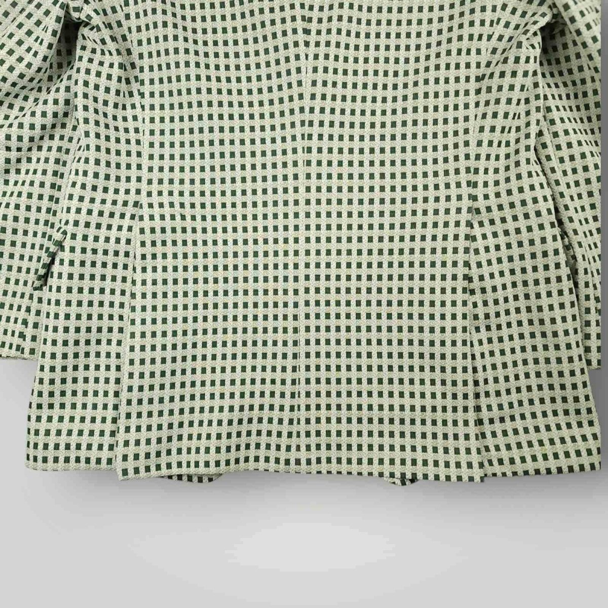 Vintage 70s Retro Style Wide Lapel Travel Knit Check Sport Coat 42R