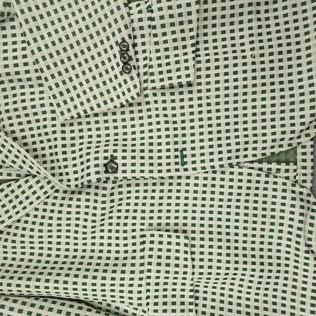 Vintage 70s Retro Style Wide Lapel Travel Knit Check Sport Coat 42R