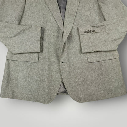 Pique Linen Cotton Unstructured Slim Fit  Sport Coat 50R