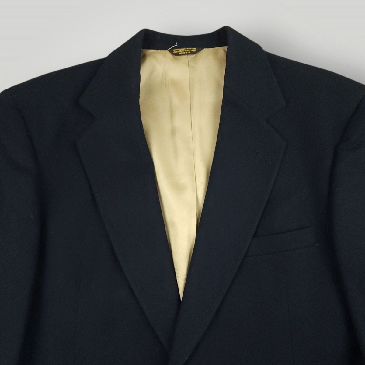 Vintage 80s Strathmore Slim Fit Doeskin Flannel Wool Patch Pocket Sport Coat 44R