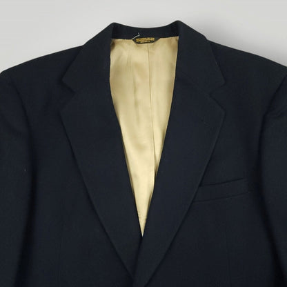 Vintage 80s Strathmore Slim Fit Doeskin Flannel Wool Patch Pocket Sport Coat 44R