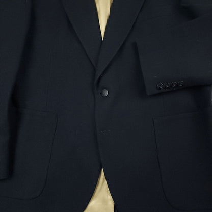 Vintage 80s Strathmore Slim Fit Doeskin Flannel Wool Patch Pocket Sport Coat 44R