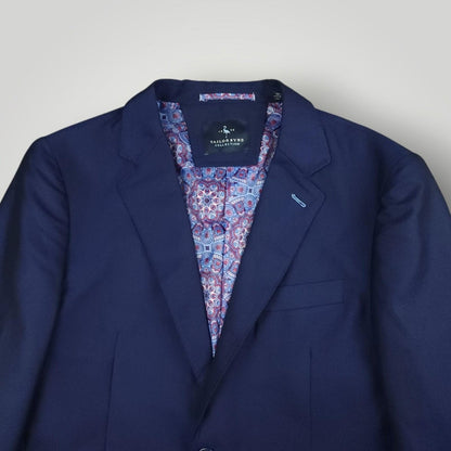 Tailorbyrd Modern Fit Travel Unstructured Patch Pocket Basketweave Sport Coat 40R
