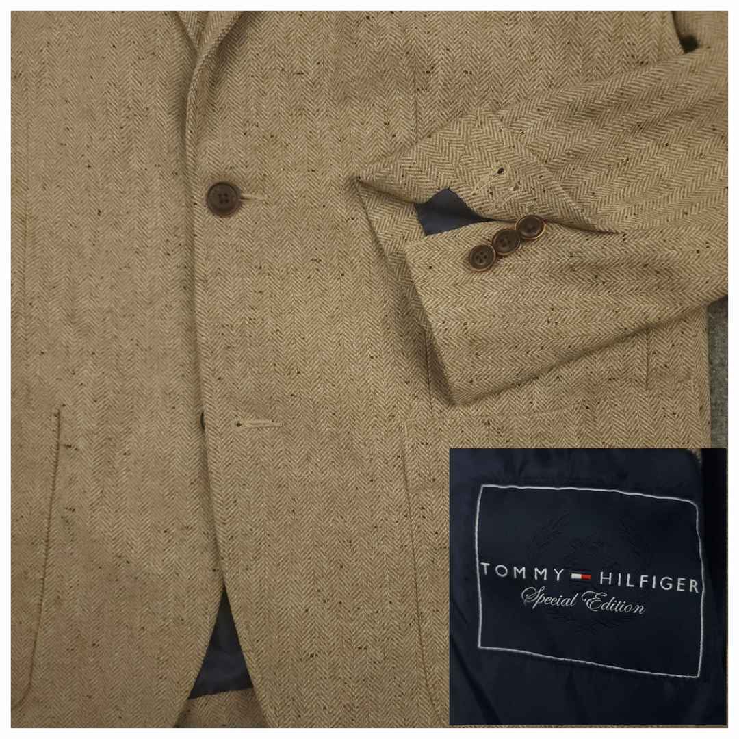 Slim Fit Speckled Wool Blend Patch Pocket Sport Coat 46R