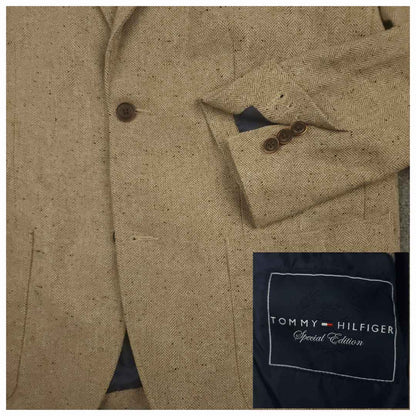 Slim Fit Speckled Wool Blend Patch Pocket Sport Coat 46R