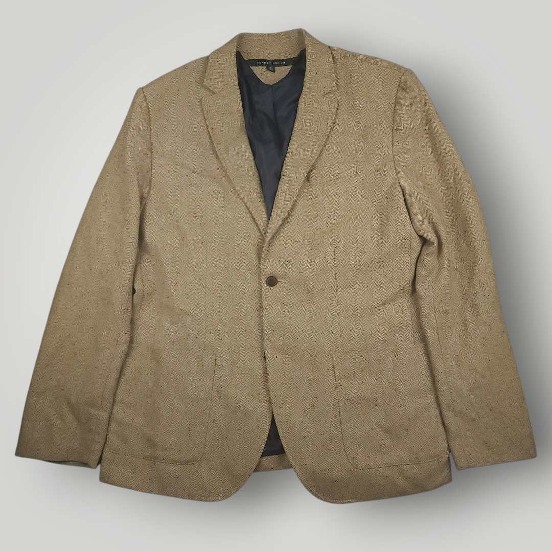 Slim Fit Speckled Wool Blend Patch Pocket Sport Coat 46R