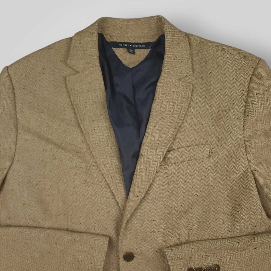 Slim Fit Speckled Wool Blend Patch Pocket Sport Coat 46R