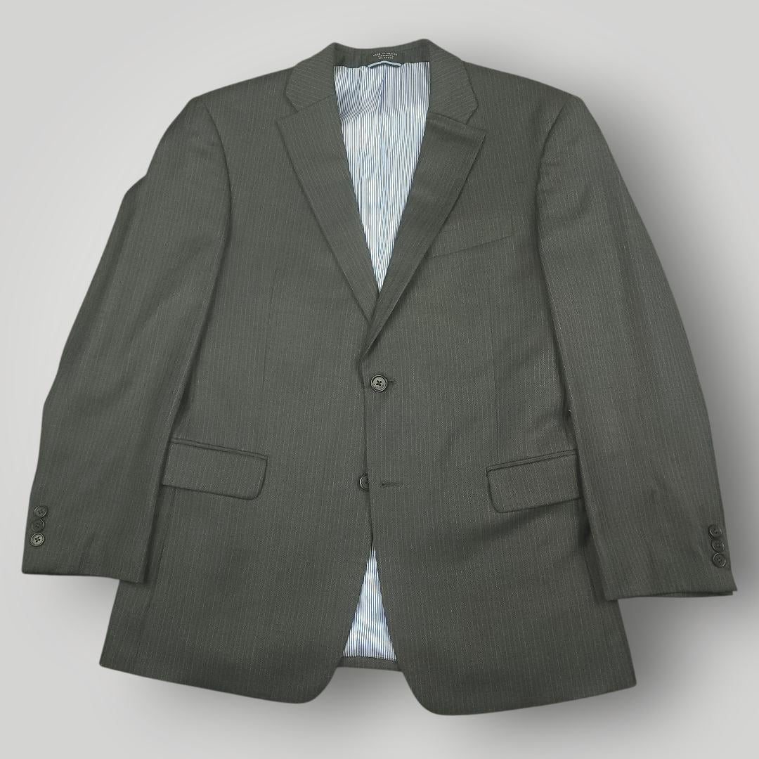 Modern Fit Wool Pinstripe Suit 38R/32S