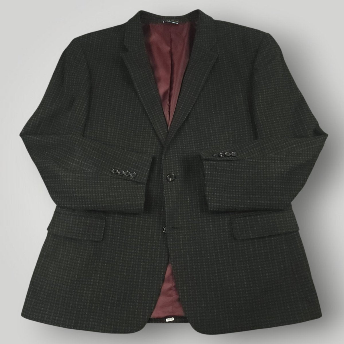 Slim Fit Performance Wool Blend Shadow Check Sport Coat 46R