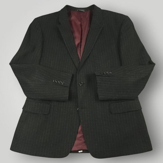 Slim Fit Performance Wool Blend Shadow Check Sport Coat 46R