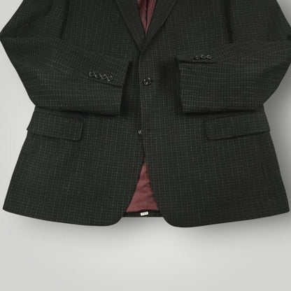 Slim Fit Performance Wool Blend Shadow Check Sport Coat 46R