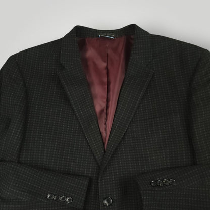 Slim Fit Performance Wool Blend Shadow Check Sport Coat 46R