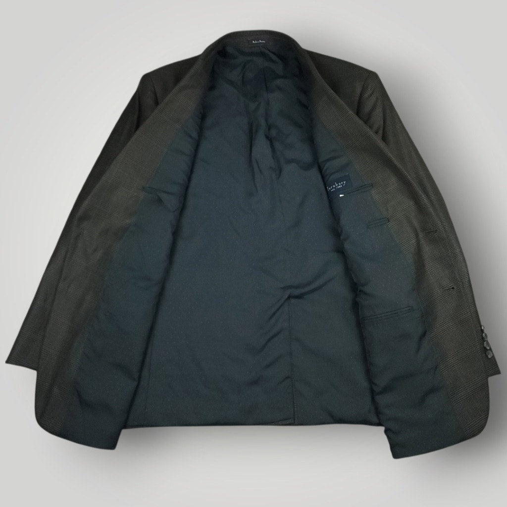 Interior view of Turnbury sport coat showing full lining and construction details.