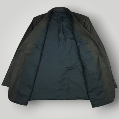 Interior view of Turnbury sport coat showing full lining and construction details.