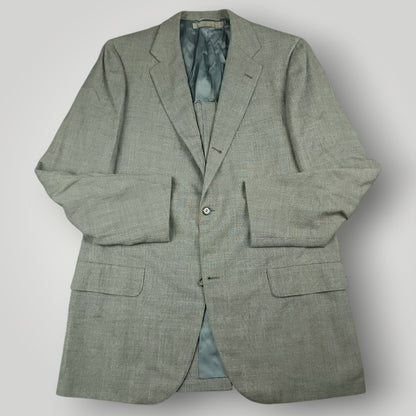 Vintage Brooks Brothers 346 sack jacket in light gray wool with classic ivy styling