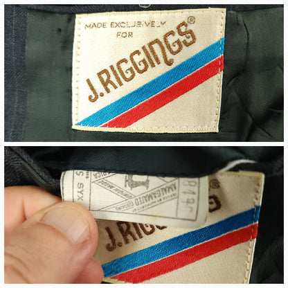 J. Riggings vintage suit label close up