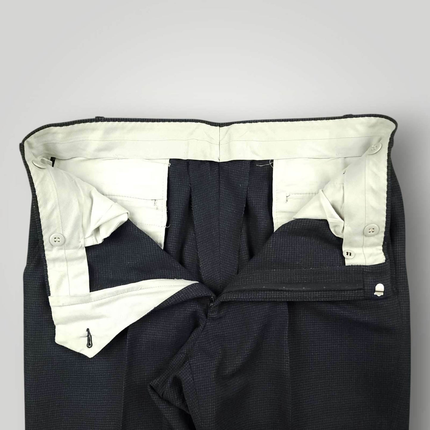 Vintage Brooks Brothers Brooksgate Wool 2 PC Wide Lapel Micro Dot Suit 44R/35S
