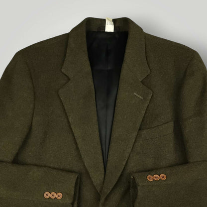 Vintage 90s Relaxed Fit Brushed Marled Wool Blend Sack Jacket 38R