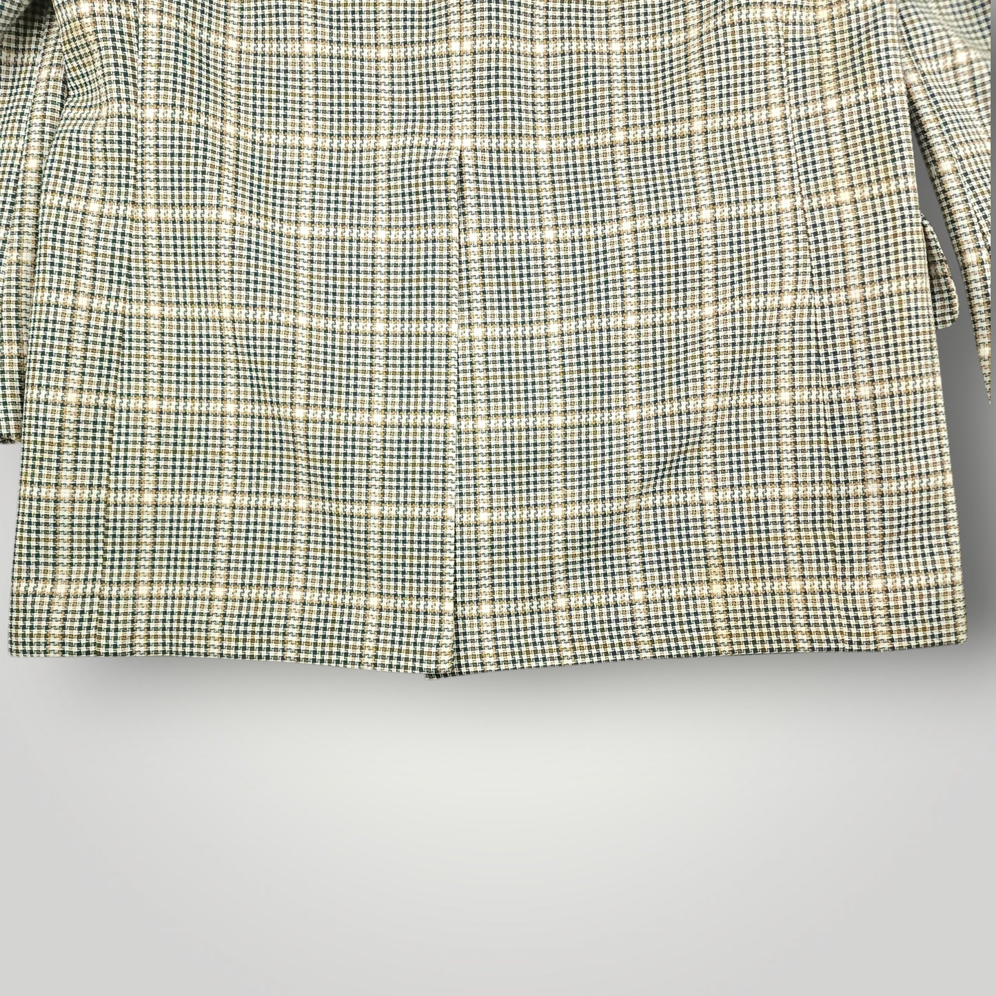 Vintage 60s Prince of Wales Check  Mad Men Sport Coat 44L