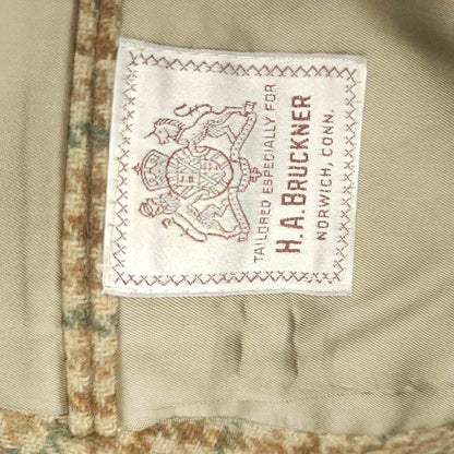 Vintage 60s Gun Club Check Wide Lapel Wool Classic Fit Tweed Jacket 42R