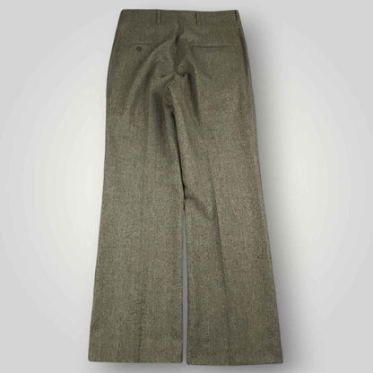 Vintage 60s Mens 2 Pc Herringbone Tweed Wool Suit 36S/30S