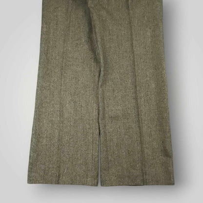 Vintage 60s Mens 2 Pc Herringbone Tweed Wool Suit 36S/30S