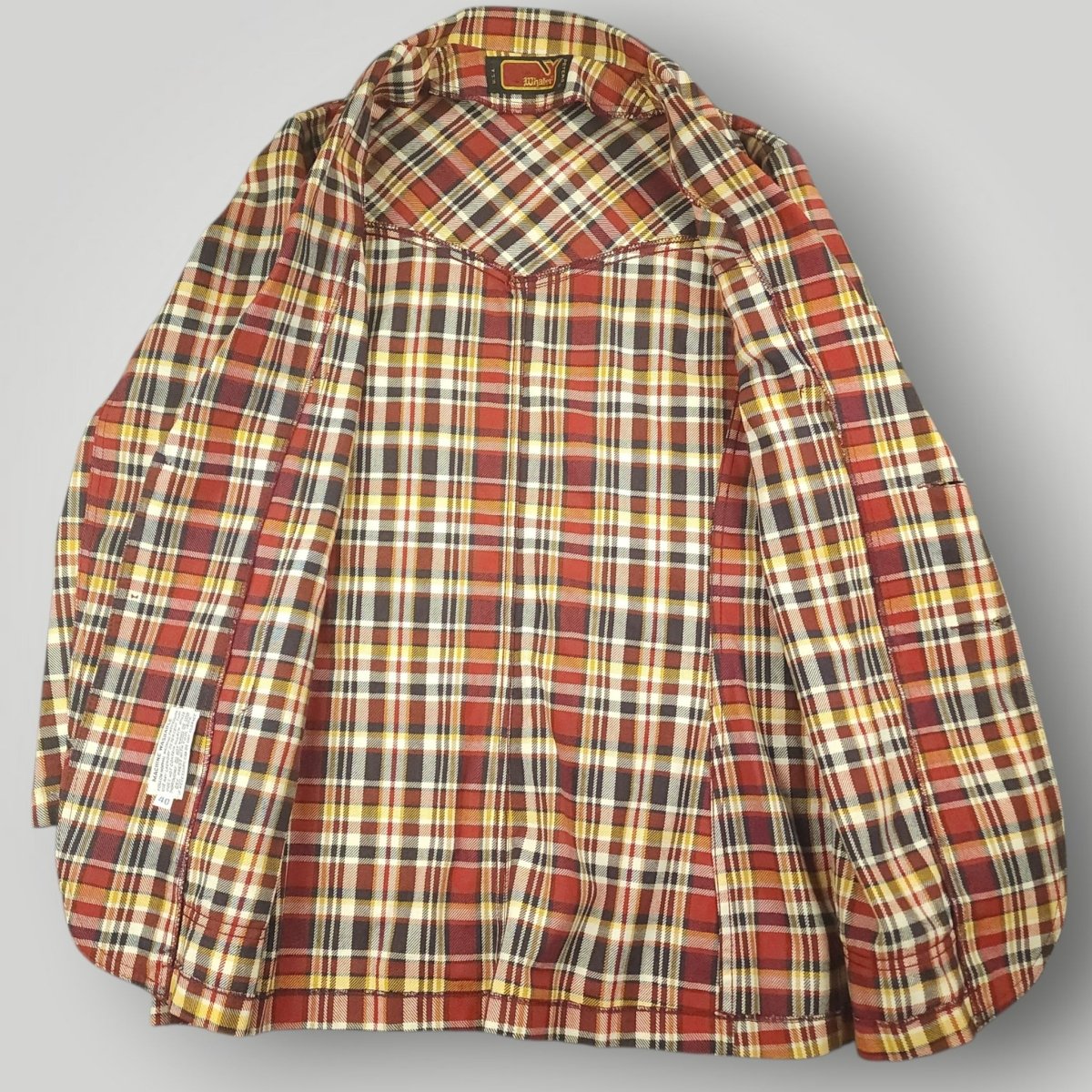 Vintage 60s Unstructured Cotton Patch Pocket Plaid Sack Jacket 36S