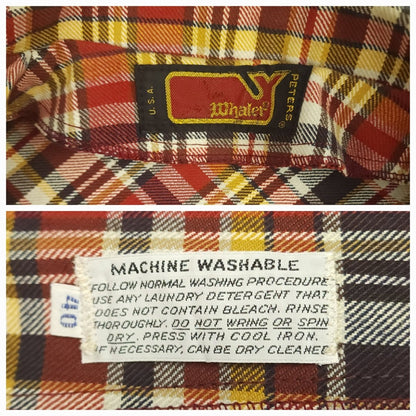 Vintage 60s Unstructured Cotton Patch Pocket Plaid Sack Jacket 36S